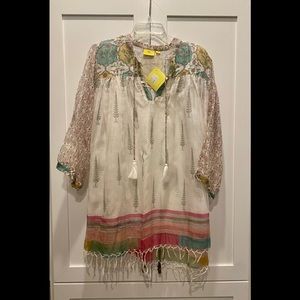 New Roller Rabbit Swim Coverup Tunic Cover UP Dress